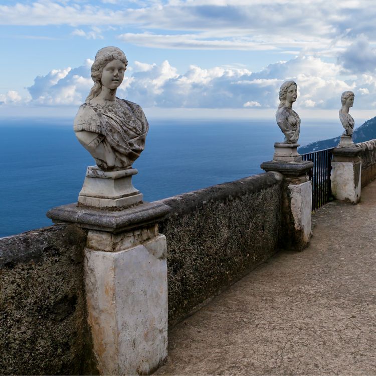 Ravello Terrace of Infinity — panoramic sea view from Villa Cimbrone.