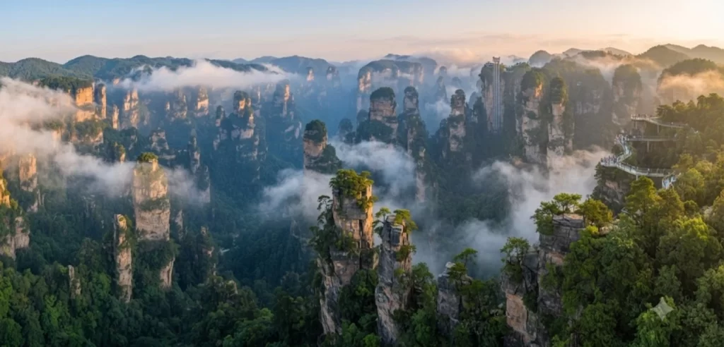 China Bucket List: 30 Amazing Attractions | Travel Rethink Ways 15 Zhangjiajie-National-Forest-Park.