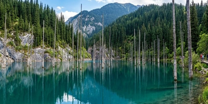 Kazakhstan Attractions: 30 Incredible Places | Travel Rethink Ways 10 trw-Kaindy-Lake-kazakhstan