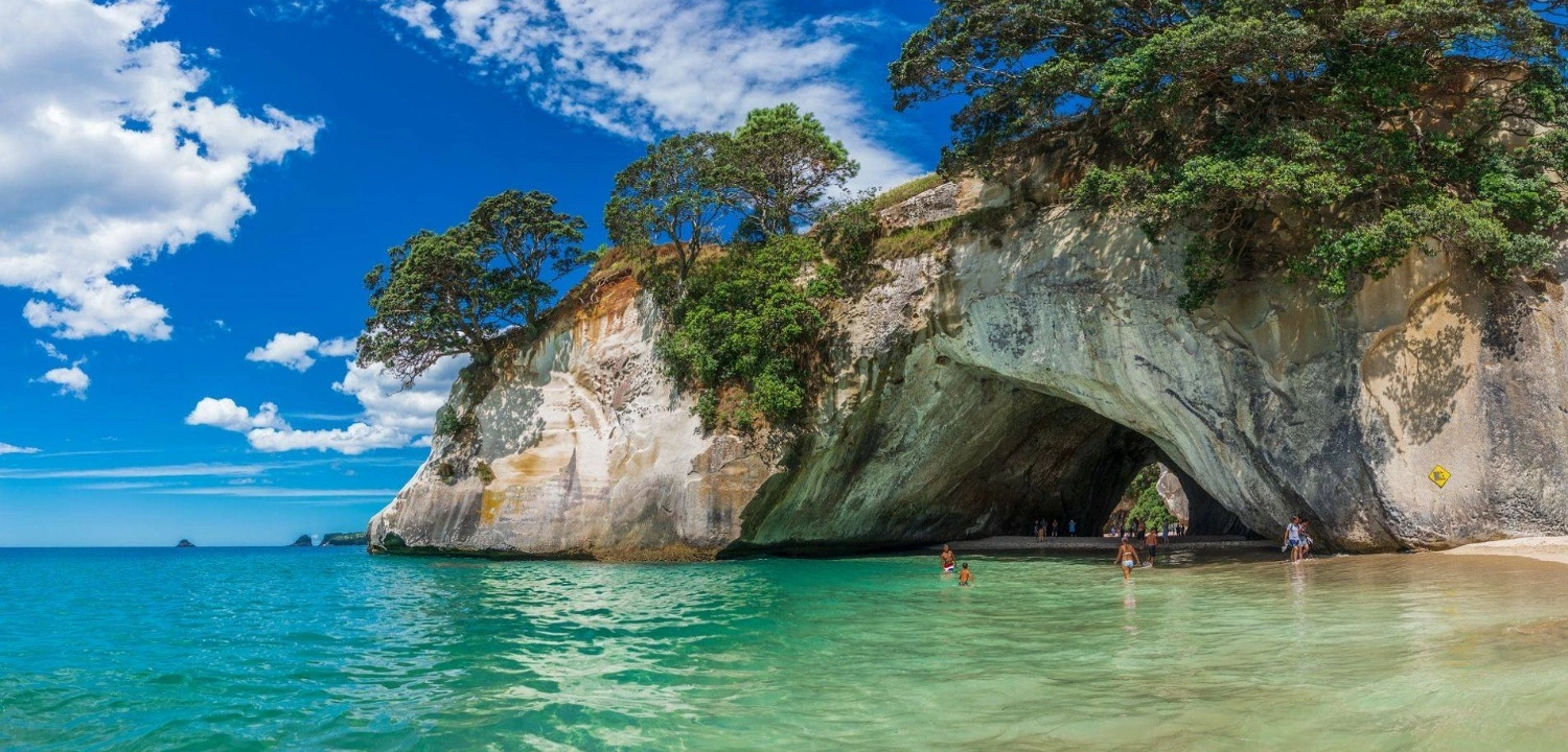 Top New Zealand Attractions: 25 Places to Explore | Travel Rethink Ways 18 New-Zeeland-Cathedral-Cove